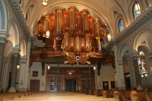 Casavant Fréres organ, a gift of Helene Houle, installed