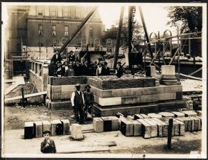 Laying of the corner stone for the new church